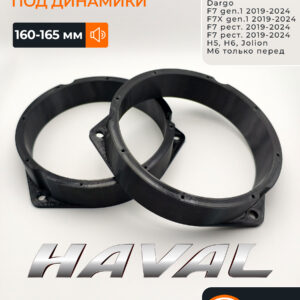 Пластиковые проставки динамиков Haval Dargo F7 gen.1 2019-2024 F7X gen.1 2019-2024 F7 рест. 2019-2024 F7 рест. 2019-2024 H5 H6 Jolion M6 только перед